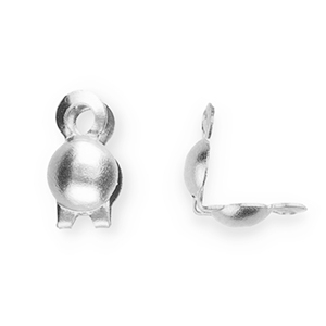 Fornituras acero inox tapa nudos 3.2mm Plateado
