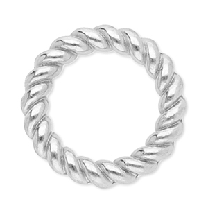 Fornituras acero inox anillo cerrado 10mm Plateado