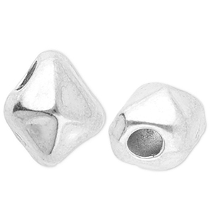 Abalorios acero inox irregular Plateado