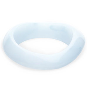 Pulseras bangle de resina Azul claro