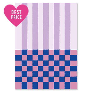BY31&reg; Tarjetas para joyer&iacute;a l&iacute;neas & cubitos P&uacute;rpura-rosa-azul oscuro