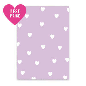 Tarjetas para joyer&iacute;a coraz&oacute;n Lila