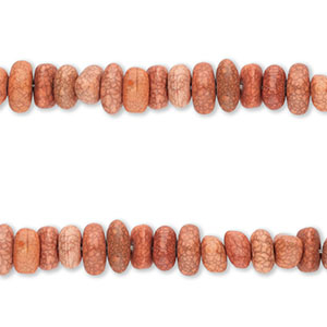Abalorios de cer&aacute;mica en forma de guijarro Terracota