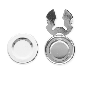 Cubrebotones de lat&oacute;n Eco-brass&reg; Plateado