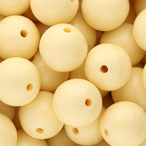 DQ Abalorios acr&iacute;licos 18 mm brillante Pastel yellow 11-0616 TPG