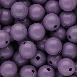 DQ Abalorios acr&iacute;licos 14 mm brillante Purple haze 18-3718 TCX