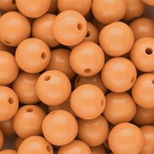 DQ Abalorios acr&iacute;licos 14 mm brillante Chamois orange 15-1145 TCX