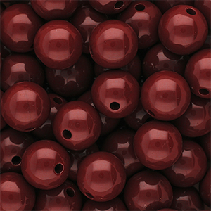 DQ Abalorios acr&iacute;licos 12 mm brillante Salsa red 18-1657 TCX