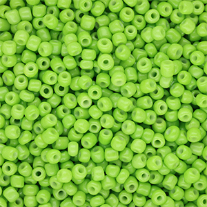 Rocalla cristal 8/0 (3mm) Verde lima