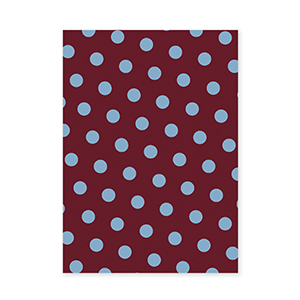 BY31&reg; Tarjetas para joyer&iacute;a con puntos Rojo caoba-azul claro