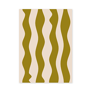 BY31&reg; Tarjetas para joyer&iacute;a olas Verde oliva-crema
