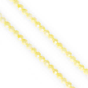 Abalorios faceteados redondos 4mm Amarillo-cubierta AB