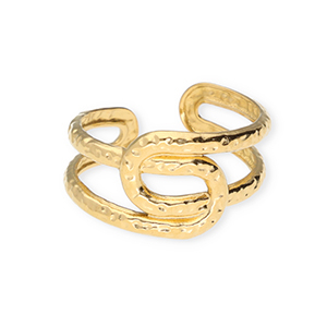 Anillos Acero Inox Dorado