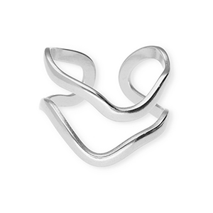 Anillos Acero Inox Plateado