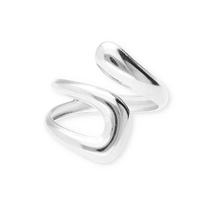 Anillos Acero Inox Plateado