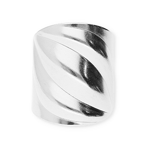 Anillos Acero Inox Plateado
