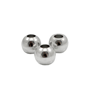Abalorios met&aacute;licos TQ 6mm plata vieja (sin n&iacute;quel)
