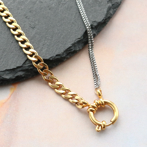 As&iacute; combinas la joyer&iacute;a de acero inoxidable en dorado y plateado: