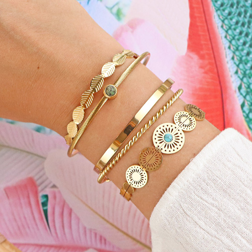 C&oacute;mo estilizar estas bonitas pulseras de acero inoxidable