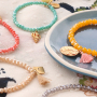 Este dise&ntilde;o es s&uacute;per f&aacute;cil de hacer con las pulseras facetedas