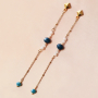Pendientes elegantes en nuevos colores de tendencia