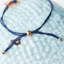 Sutiles pulseras con abalorios ojo turco/nazar