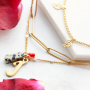 Modernas pulsera de eslabones y collares con cadena jasseron
