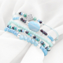 As&iacute; puedes hacer estas pulseras con abalorios faceteados en colores de verano: