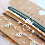 Estos pendientes, pulseras y collares los creas muy f&aacute;cil con los colgantes met&aacute;licos DQ: