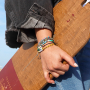 Crea tobilleras, pulseras y collares con abalorios katsuki, conchas cauri, hilo de macram&eacute; y Jasseron.