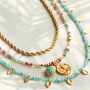 Crea elegantes collares con abalorios y colgantes faceteados de Ojo de Gato