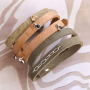 Mezcla y combina con estas hermosas pulseras Cuoio