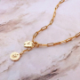 Utiliza estos colgantes met&aacute;licos de lat&oacute;n en todas tus joyas