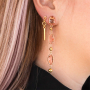 Ponte creativa con los pendientes de Crystal Glass