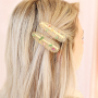 Pulseras de flores secas con pinzas para el pelo a juego