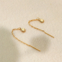 Manos a la obra con los pendientes criolla de acero inoxidable y pendientes con cadena de acero inoxidable