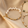  Crea bella joyer&iacute;a con abalorios de cristal con borde dorado