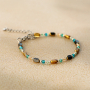  Crea bella joyer&iacute;a con abalorios de cristal con borde dorado