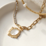 Ideas creativas con colgantes de acero inoxidable y concha para crear joyas