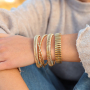 Mezcla y combina pulseras brazalete de acero inoxidable