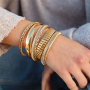 Mezcla y combina pulseras brazalete de acero inoxidable