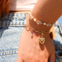 Crea divertidos collares y pulseras con colgantes de coraz&oacute;n de acero inoxidable