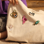 Tiempo de inspiraci&oacute;n con broches de animales