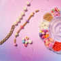 Inspiraci&oacute;n para pulseras alegres con abalorios acr&iacute;licos