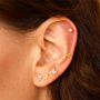 Insp&iacute;rate con piercings para oreja de acero inoxidable 