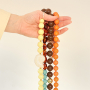 Collares coloridos con abalorios acr&iacute;licos DQ redondos 