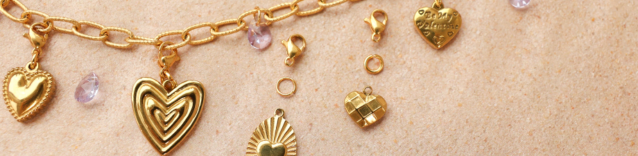 Colección de colgantes de corazón en acero inoxidable Colección de colgantes de corazón en acero inoxidable