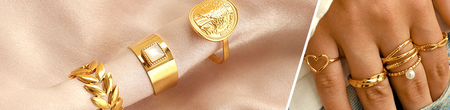 ¡Sí! nueva serie de anillos de acero inoxidable únicos ¡Sí! nueva serie de anillos de acero inoxidable únicos