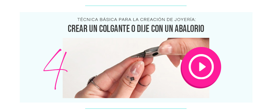 crear un colgante o dije con un abalorio